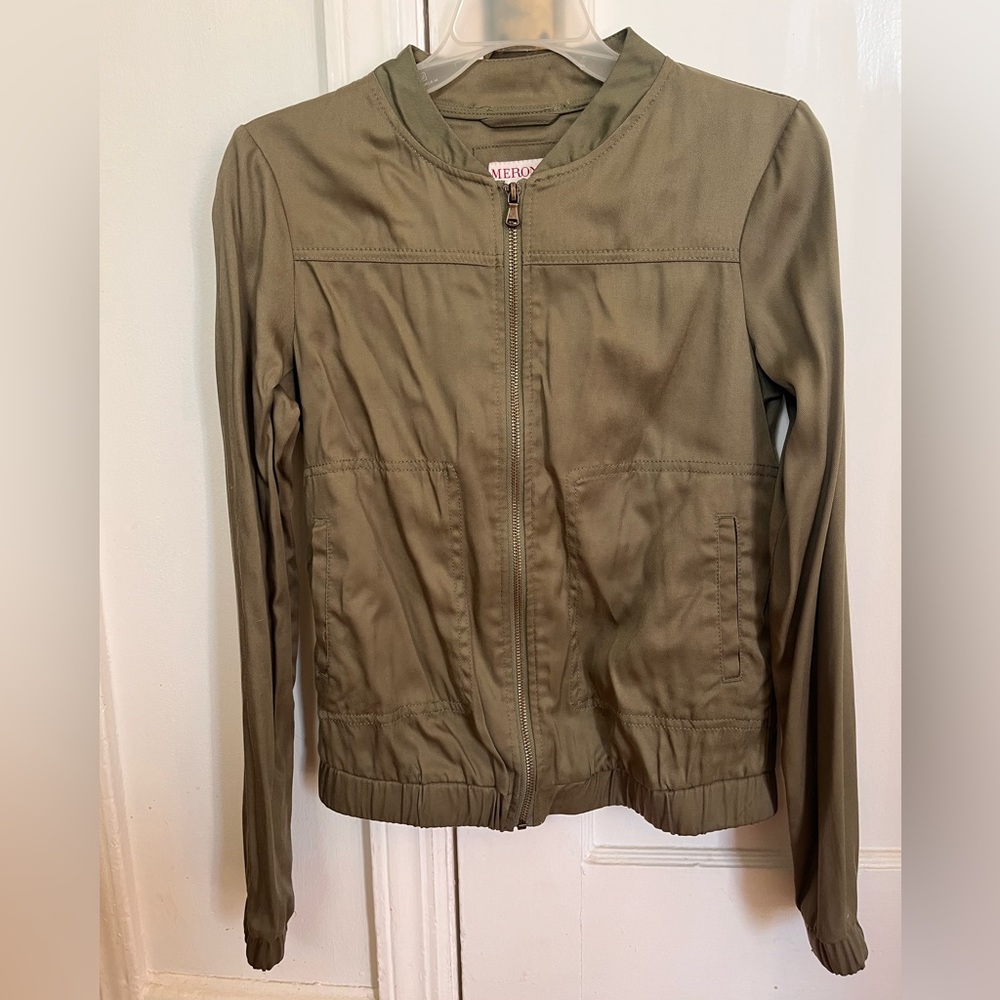 Green bomber jacket